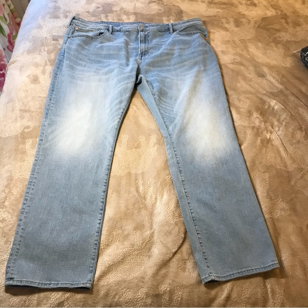 American Eagle light blue mens straight jeans Size 44x34